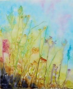 Frottage-Sommerwiese2